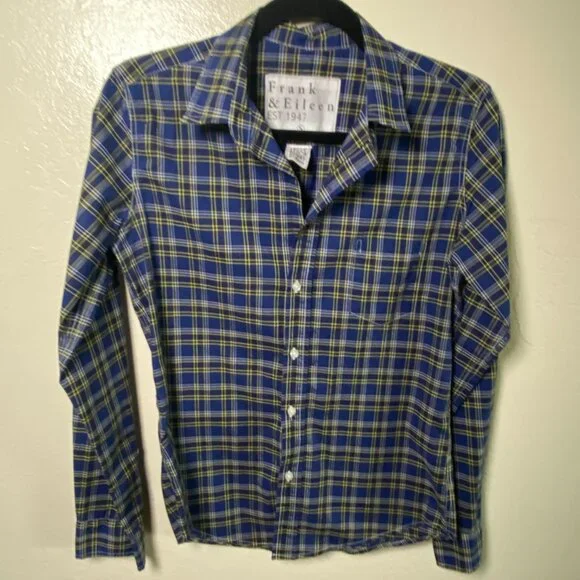 Frank & Eileen Plaid Button-Down Shirt | Size Small | Made in California - Picture 2 of 11